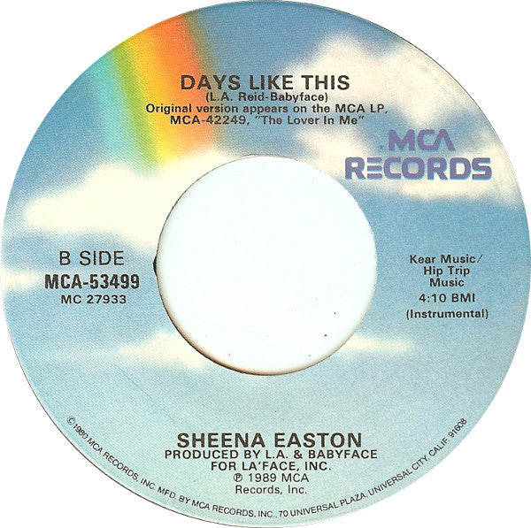 Sheena Easton – Days Like This US Pressing