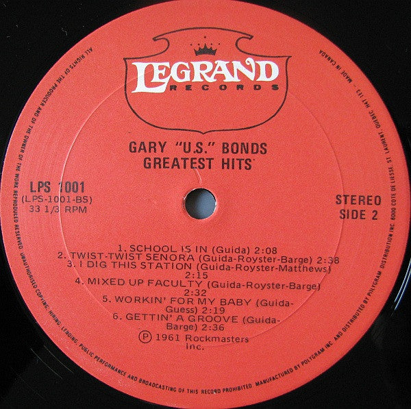 Gary US Bonds – Greatest Hits