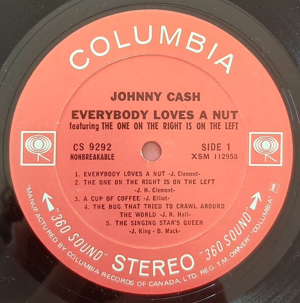 Johnny Cash – Everybody Loves A Nut - 1966 Original