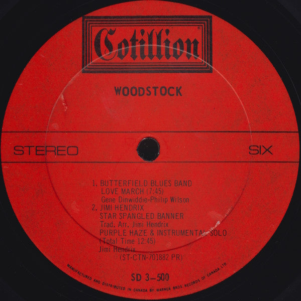 Woodstock - Music From The Original Soundtrack - 1970 Original 3-Album Set