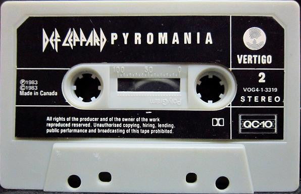 Def Leppard – Pyromania - 1987 Cassette