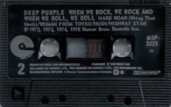 Deep Purple – When We Rock, We Rock And When We Roll, We Roll - 1987 Cassette