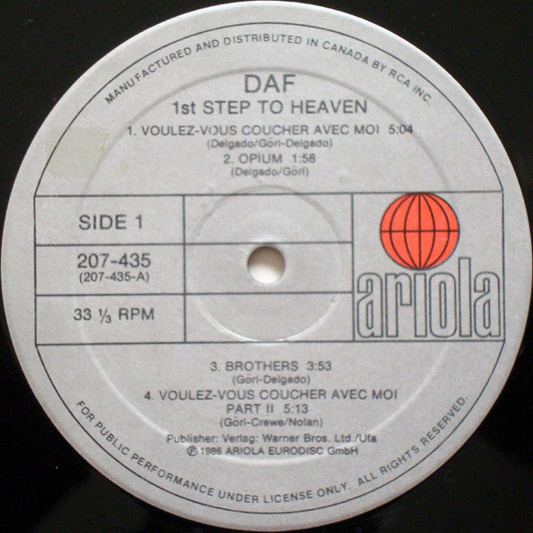 DAF - 1st Step To Heaven  - 1986