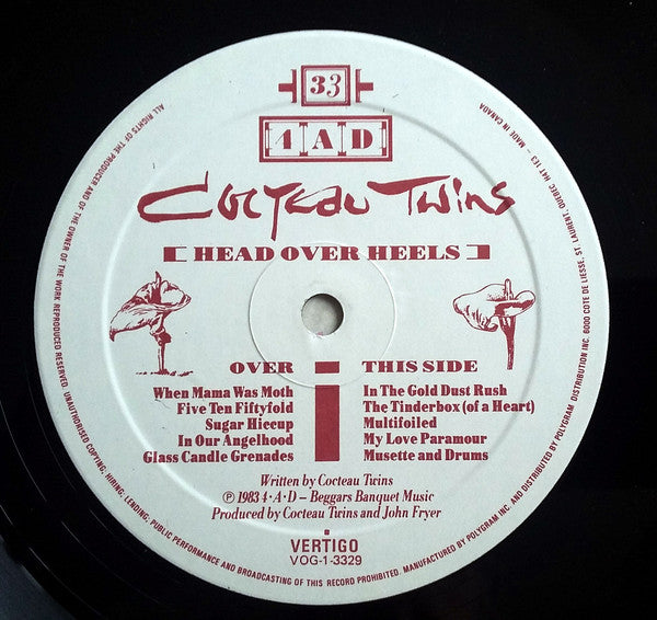 Cocteau Twins – Head Over Heels - 1983 Orginial