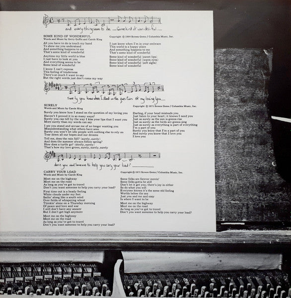 Carole King – Carole King Music - 1971 Original