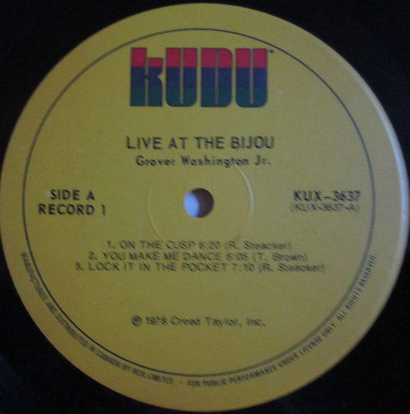 Grover Washington, Jr – Live At The Bijou