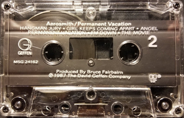 Aerosmith – Permanent Vacation - 1987 Cassette