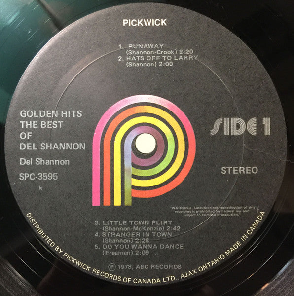 Del Shannon – Golden Hits/The Best Of Del Shannon