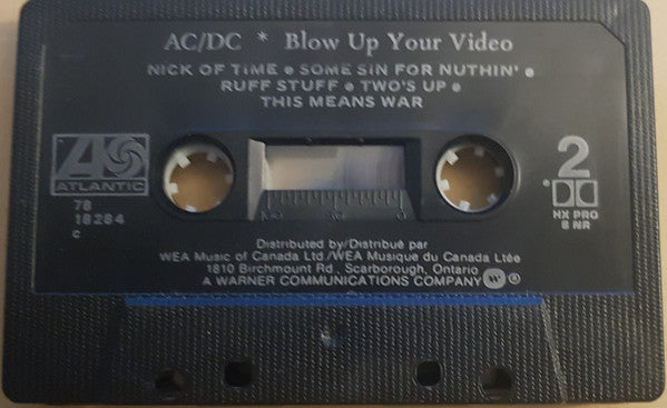 AC/DC – Blow Up Your Video - 1988 Cassette