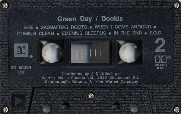 Green Day – Dookie - 1994 Cassette