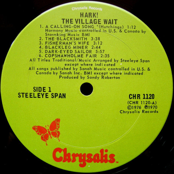 Steeleye Span – Hark! The Village Wait -  1976 US Pressing