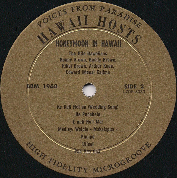 The Hilo Hawaiians – Honeymoon In Hawaii - 1960 US Original in Booklet