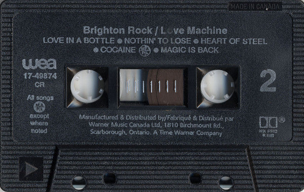 Brighton Rock – Love Machine - 1991 Cassette