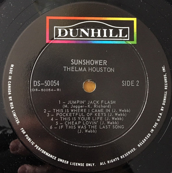 Thelma Houston – Sunshower - 1969 Original, Rare