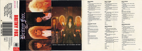 Britny Fox – Britny Fox - 1988 Cassette