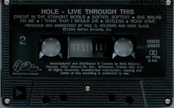 Hole – Live Through This - 1994 Cassette