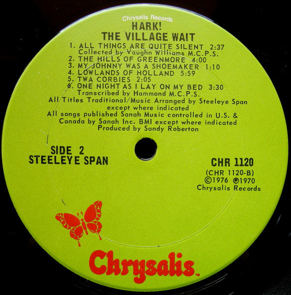 Steeleye Span – Hark! The Village Wait -  1976 US Pressing