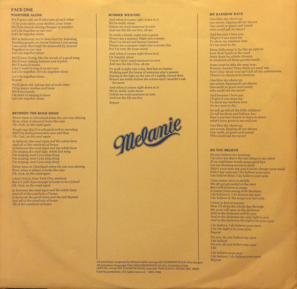 Melanie – Stoneground Words - 1972 US Pressing