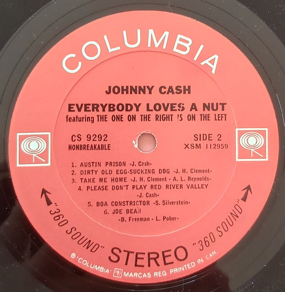 Johnny Cash – Everybody Loves A Nut - 1966 Original