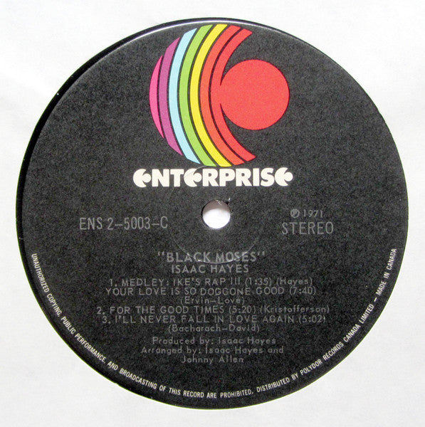 Isaac Hayes – Black Moses - 1971 Original