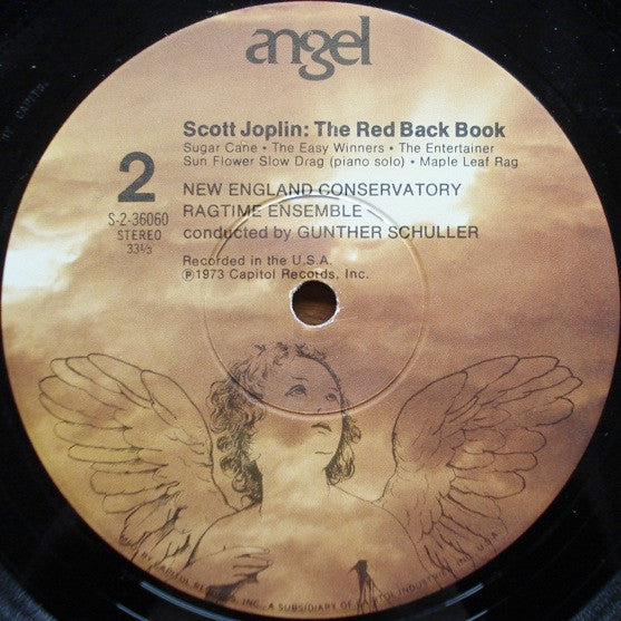 Scott Joplin - The New England Conservatory Ragtime Ensemble Conducted By Gunther Schuller – The Red Back Book - US Original