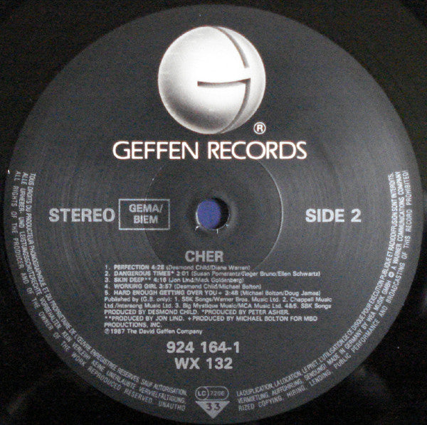 Cher – Cher - 1987 Original