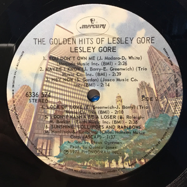 The Golden Hits Of Lesley Gore - 1973 Pressing