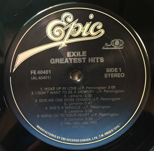 Exile – The Greatest Hits - 1986