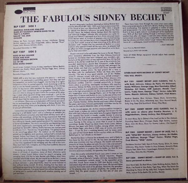 Sidney Bechet – The Fabulous Sidney Bechet - 1968 Blue Note Pressing VinylPursuit.com