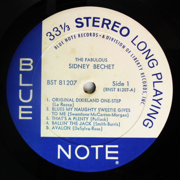 Sidney Bechet – The Fabulous Sidney Bechet - 1968 Blue Note Pressing VinylPursuit.com
