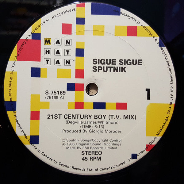 Sigue Sigue Sputnik – 21st Century Boy - 1986 - Bargain Bin! VinylPursuit.com
