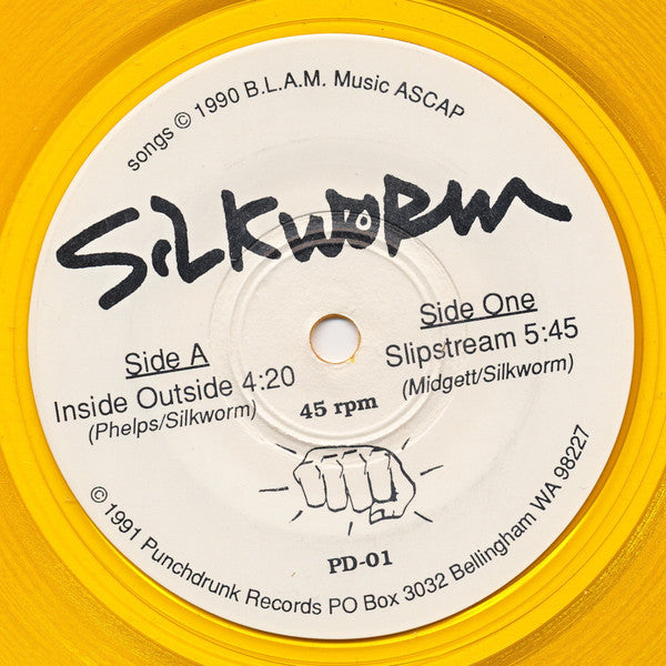 Silkworm – Slipstream / Inside Outside - 7" Single & Insert, Yellow vinyl