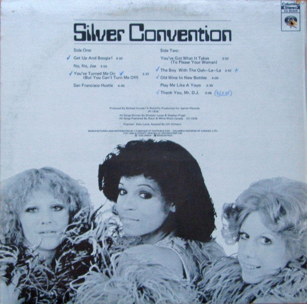 Silver Convention – Get Up And Boogie! - 1975 Original - Bargain1 Vinyl Pursuit Inc