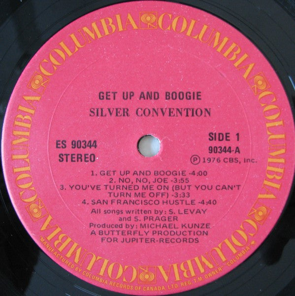 Silver Convention – Get Up And Boogie! - 1975 Original - Bargain1 Vinyl Pursuit Inc