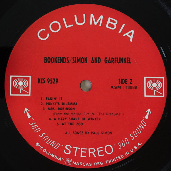 Simon & Garfunkel – Bookends - 1968 US Original VinylPursuit.com