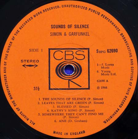 Simon & Garfunkel – Sounds Of Silence - 1968 UK Pressing VinylPursuit.com