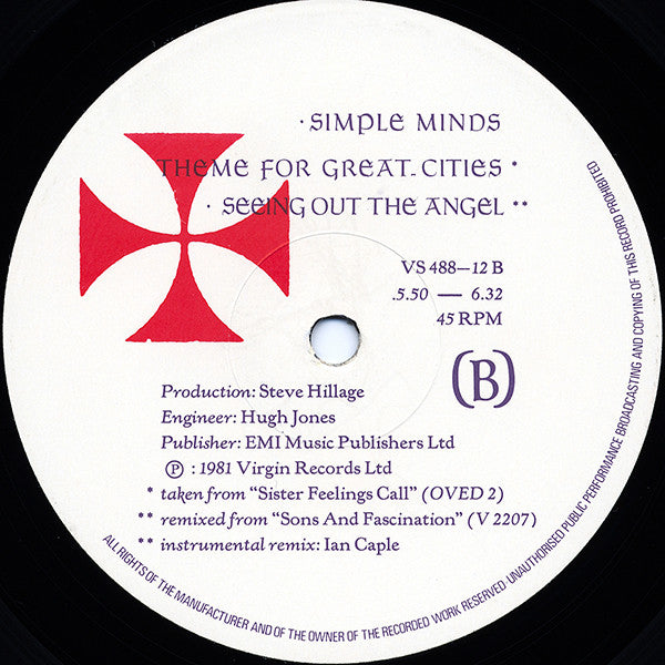 Simple Minds – Promised You A Miracle - 1982 UK Pressing! VinylPursuit.com
