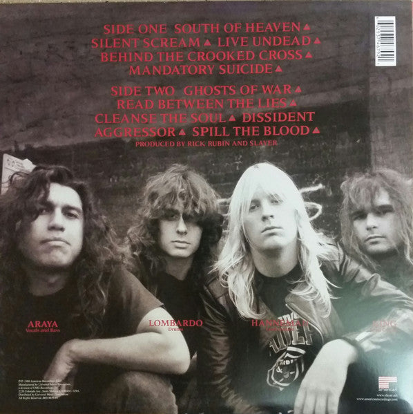 Slayer – South Of Heaven - 180g In Shrinkwrap!
