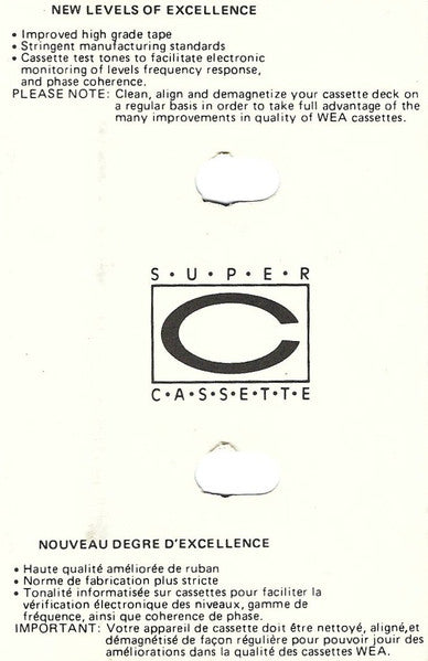 AC/DC – Back In Black - 1980 Cassette