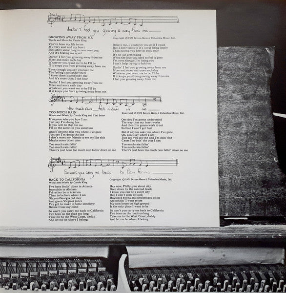 Carole King – Carole King Music - 1971 Original