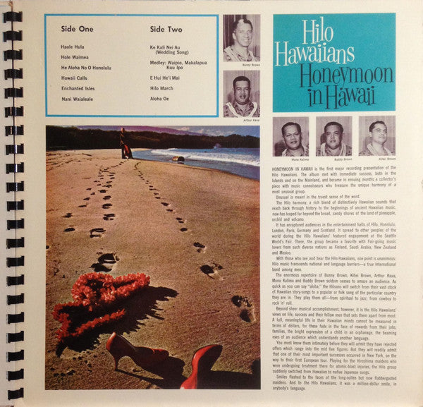 The Hilo Hawaiians – Honeymoon In Hawaii - 1960 US Original in Booklet