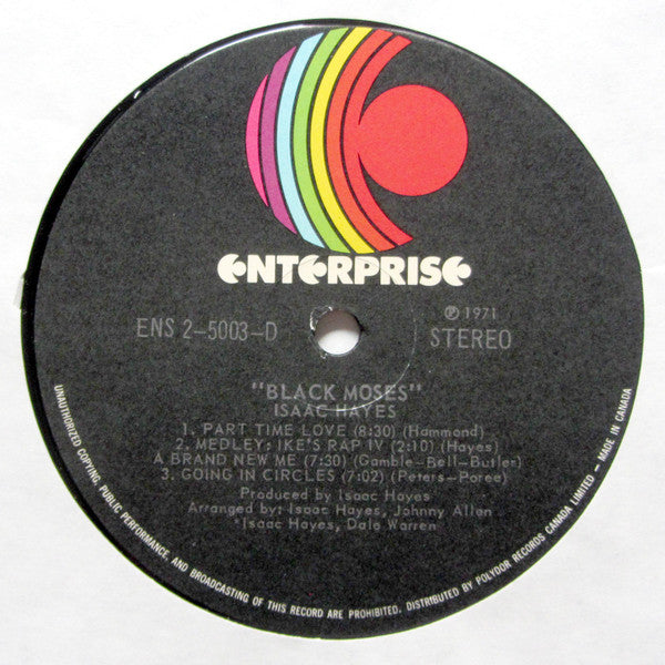 Isaac Hayes – Black Moses - 1971 Original