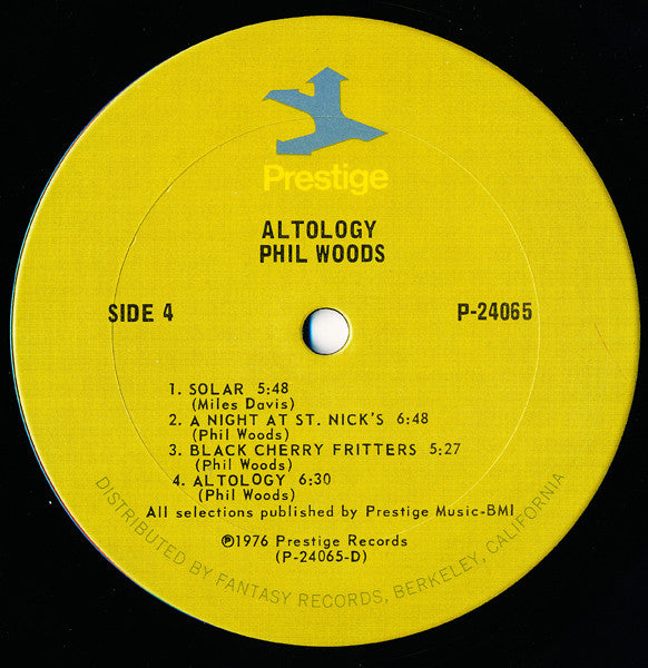 Phil Woods – Altology - 1976 Original