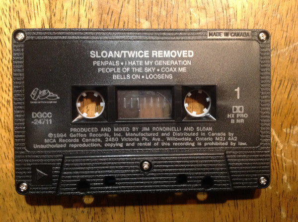 Sloan – Twice Removed - 1994 Cassette VinylPursuit.com