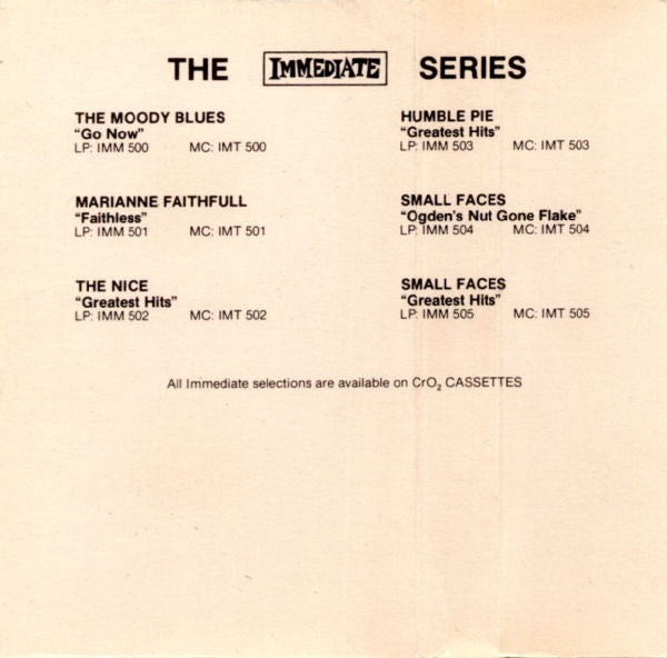 Small Faces – Small Faces' Greatest Hits - 1977 Cassette VinylPursuit.com