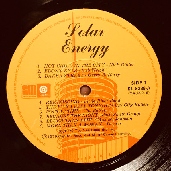 Various – Solar Energy - 1979 Awesome Compilation! VinylPursuit.com