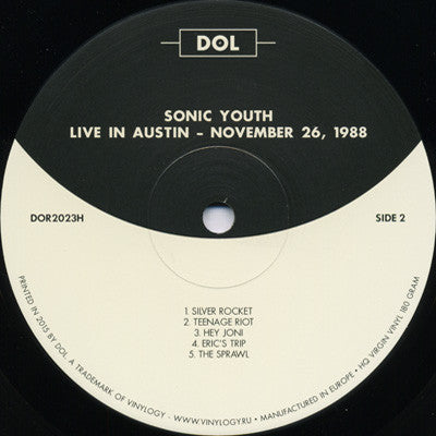 Sonic Youth – Live In Austin - Sealed!