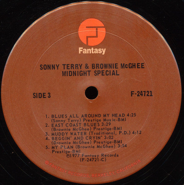 Sonny Terry and Brownie McGhee – Midnight Special - 1977 US Original