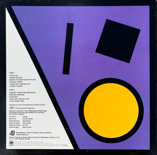 Split Enz - True Colours - 1980, Etched Vinyl, Purple Cover VinylPursuit.com