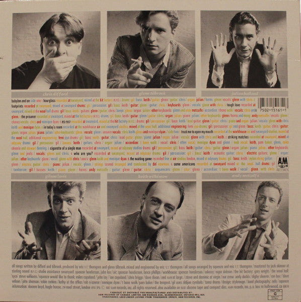 Squeeze ‎– Babylon And On - 1987 Pressing